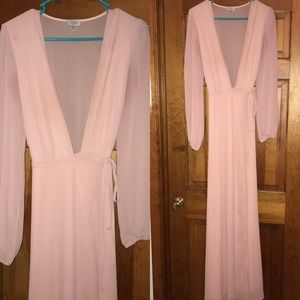 Dusty Rose Formal Maxi Dress